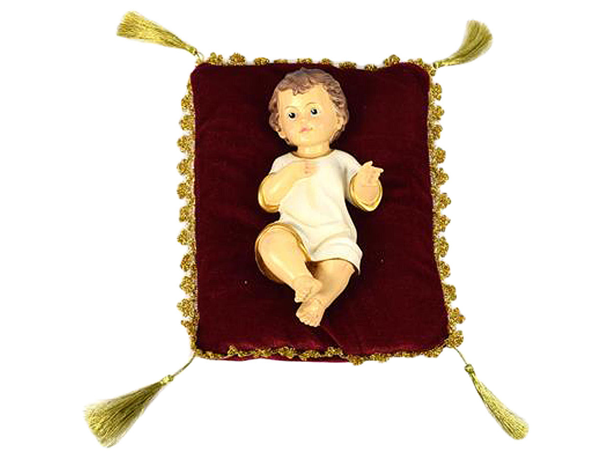 Gesù bambino 20cm su cuscino