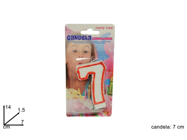 Candela numerale "7" an000045