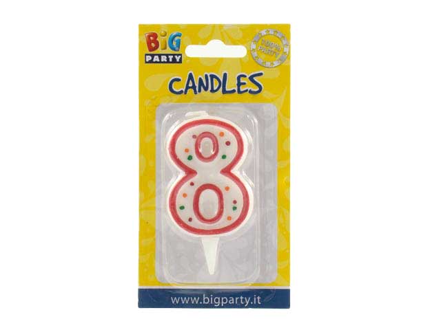 Candelina numerale "8" cc06038