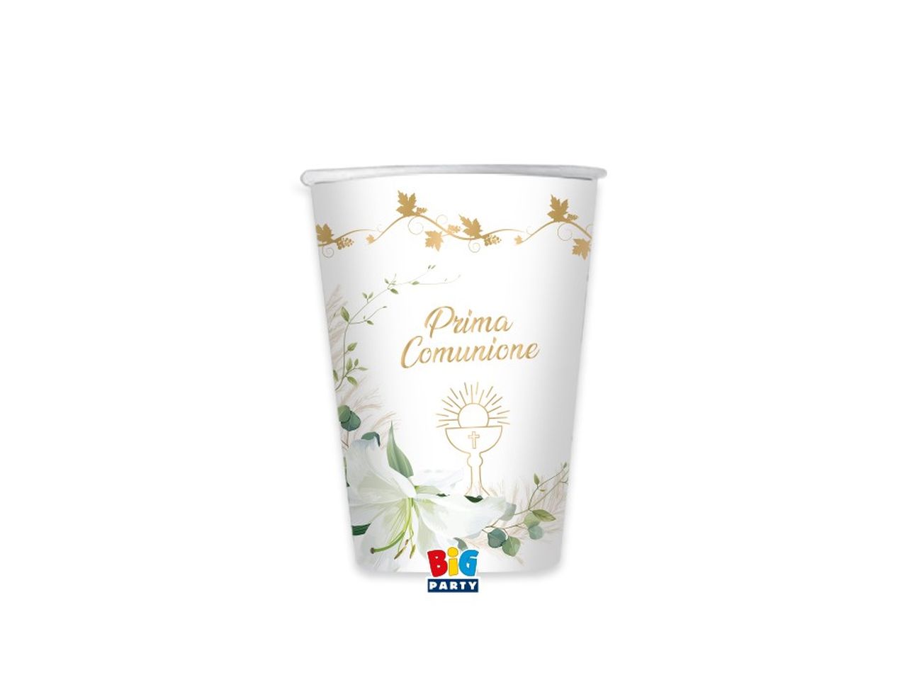 Linea prima comunione lily bicchieri 200cc - la confezione contiene 8 bicchieri