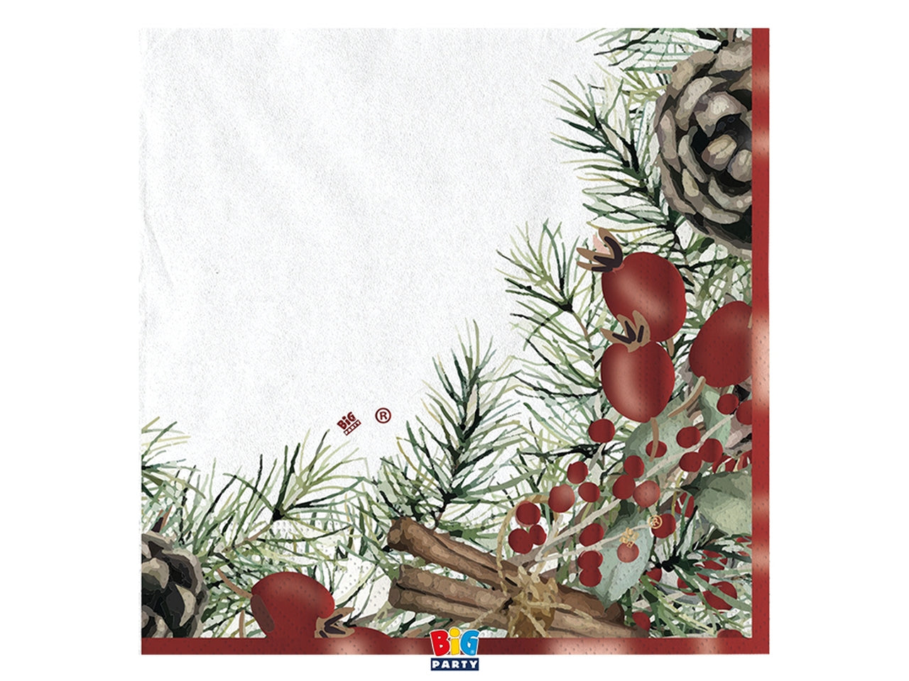 16 tovaglioli 33x33cm christmas joy