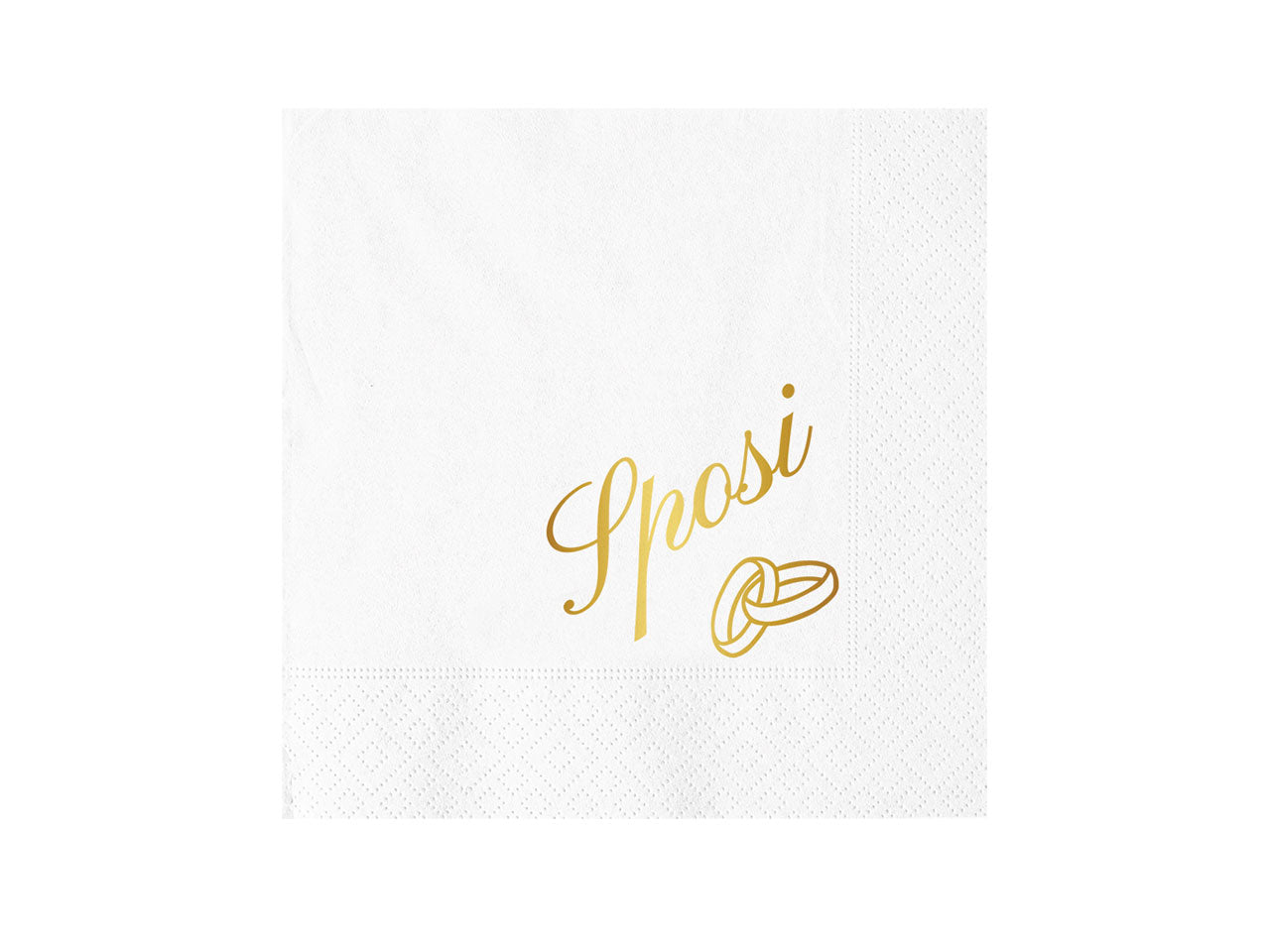Tovaglioli 25x25cm 2 veli sposi set da 16 tovaglioli