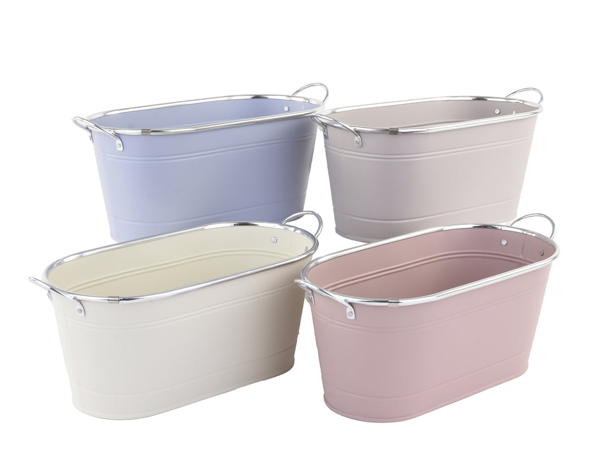 Linea color vaso metal 28,5xh.12,5 assortiti