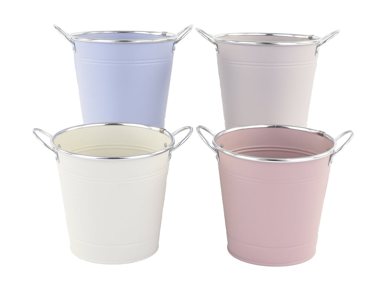 Linea color vaso metal 16xh.14,7cm assortiti