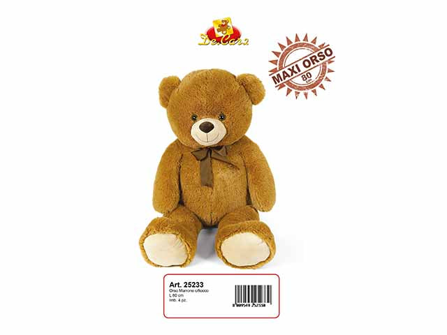 Orso marrone 80cm con fiocco
