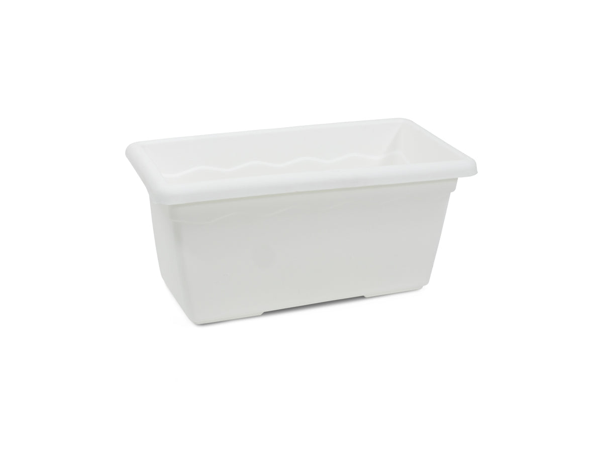Fioriera vulcano bianca 60x31x26cm 5500