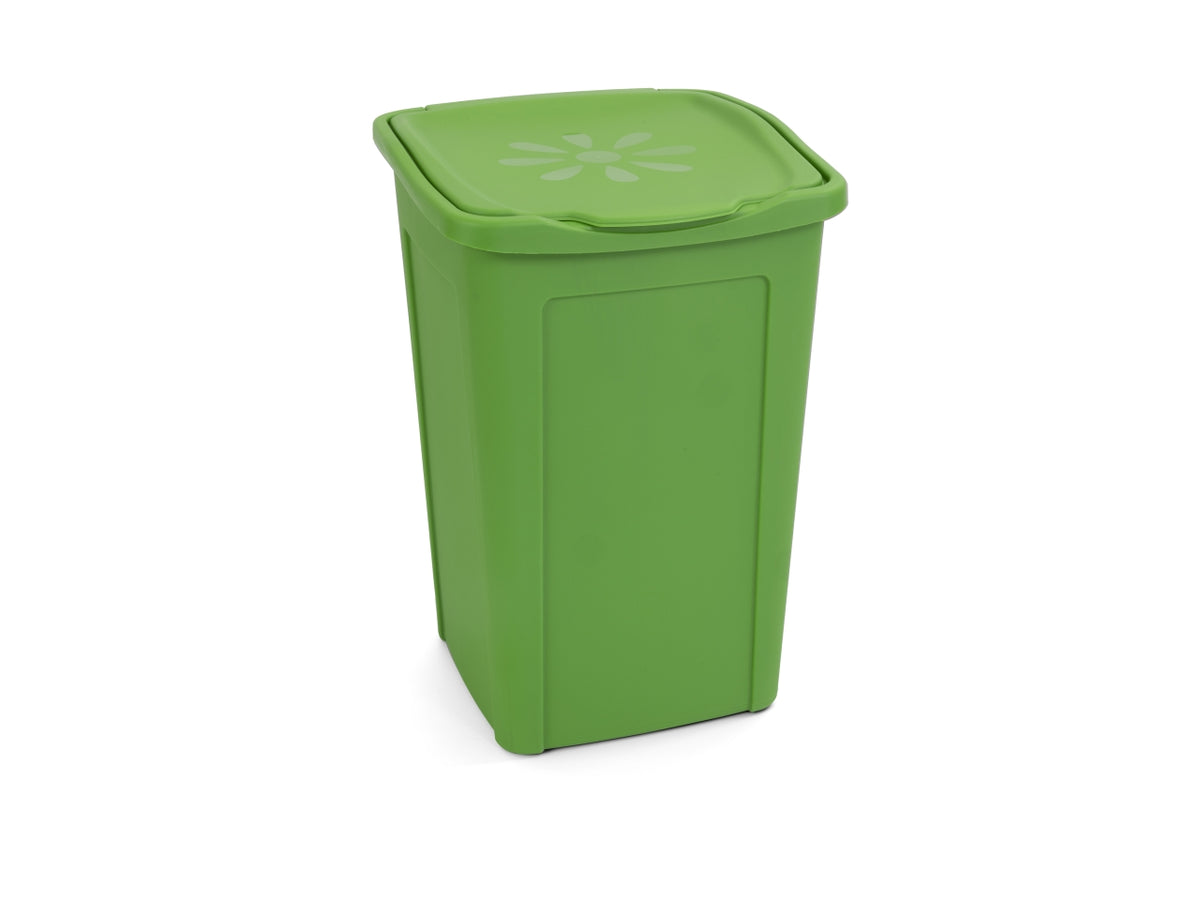 Portabiancheria margherita chiuso 50lt 37x37xh.53cm colore verde