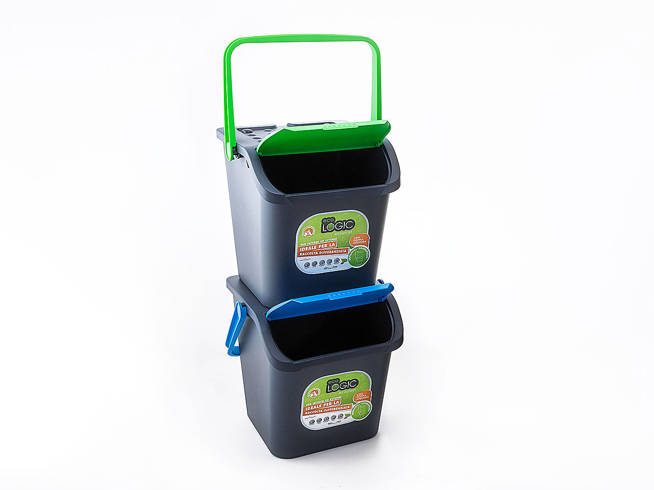 Pattumiera ecologica verde 28lt ec28