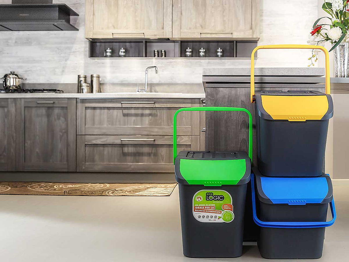 Pattumiera ecologica blu 35lt ec35