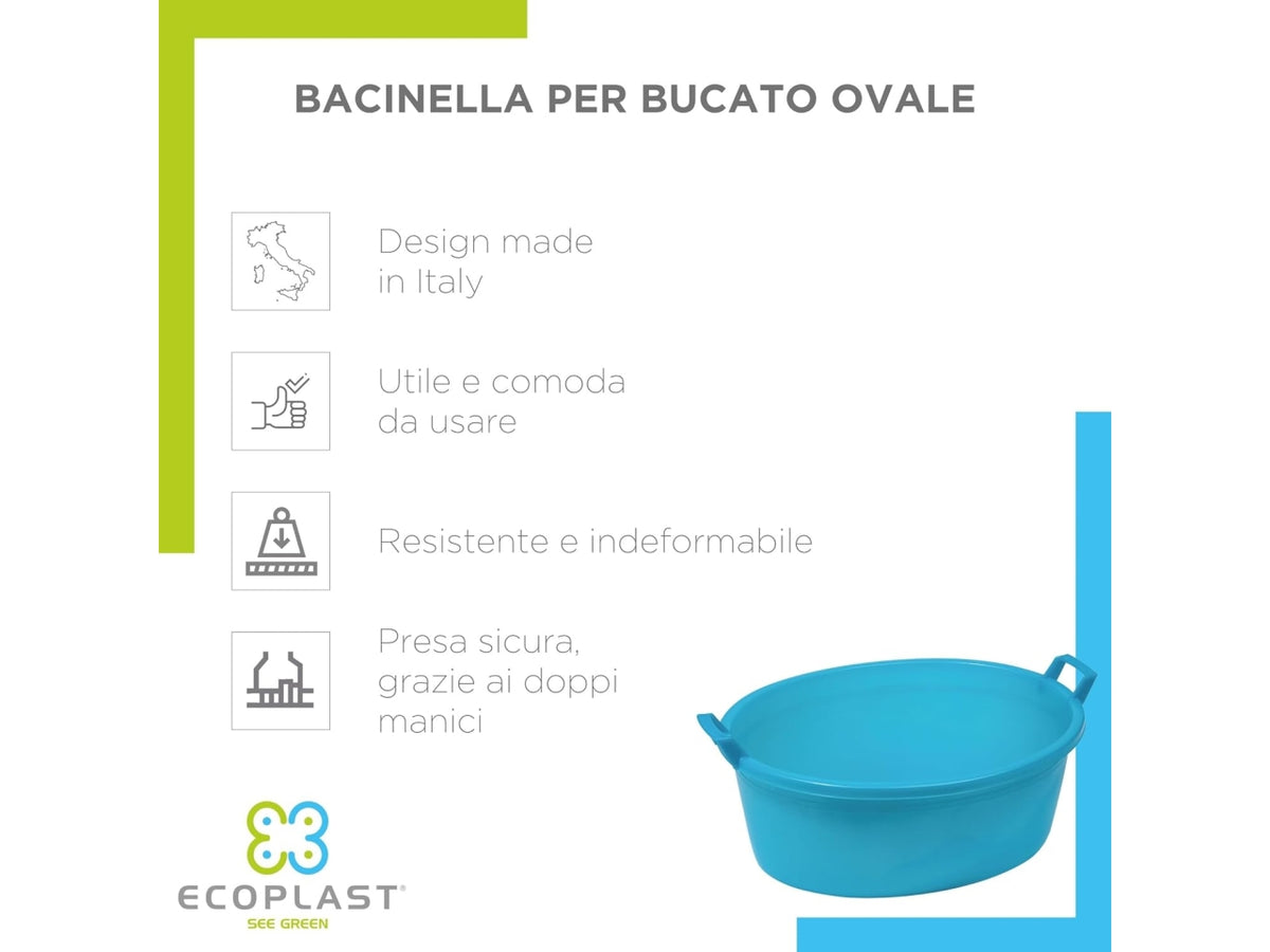 Bagno ovale azzurro d60 bo60