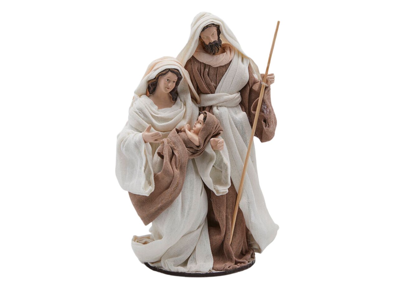 Nativita lord con base misura h.22cm colore nocciola