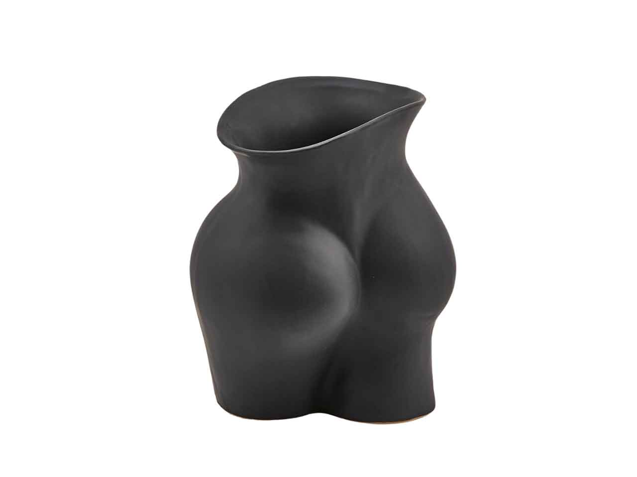 Vaso Chakra booty 22x16xh.26cm nero