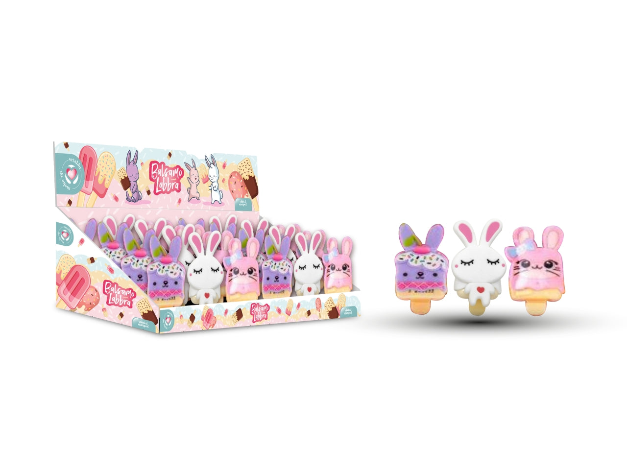 Lipgloss coniglietti vari