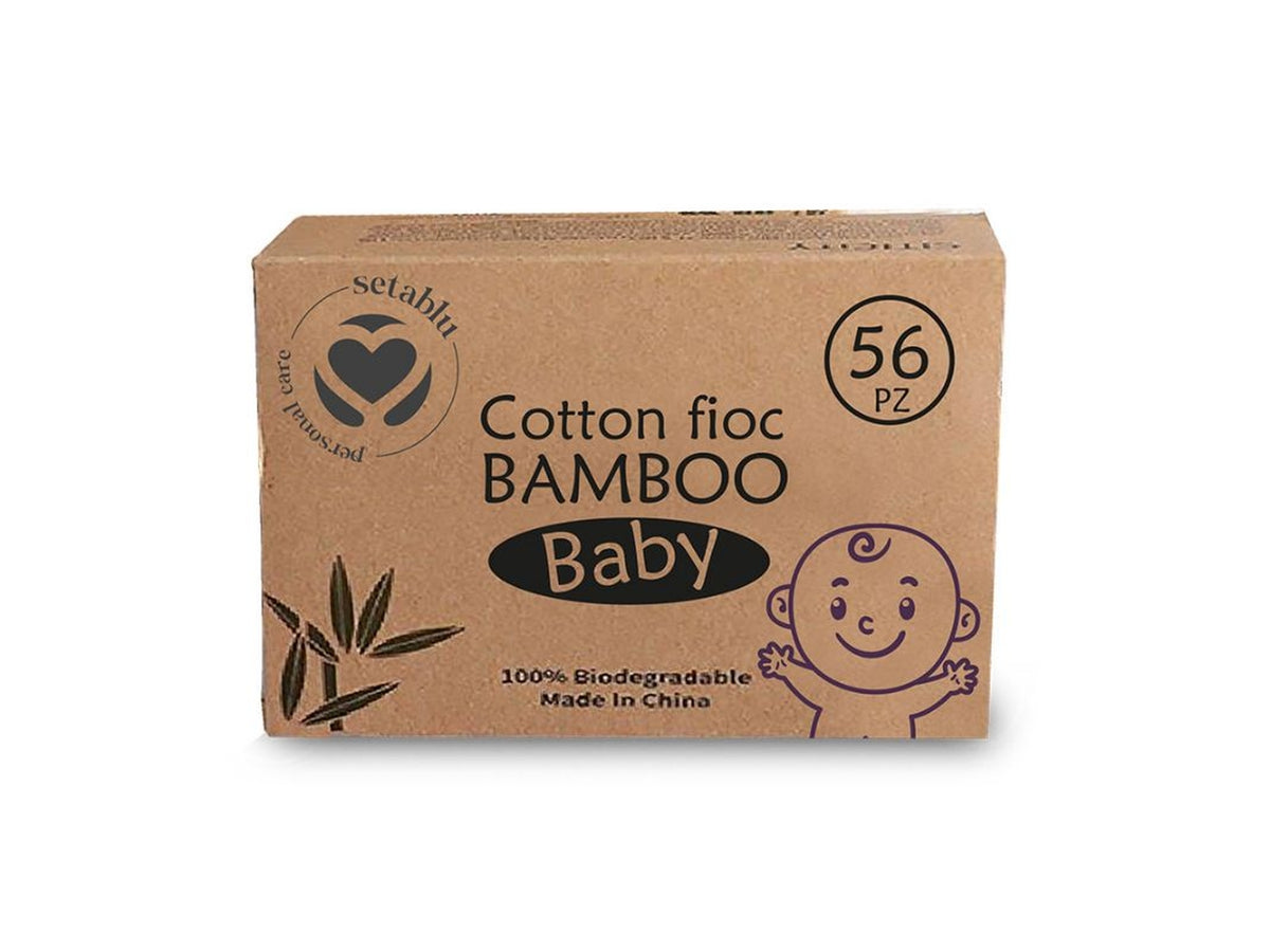 Cotton fioc baby bambu box 56 cotton fioc