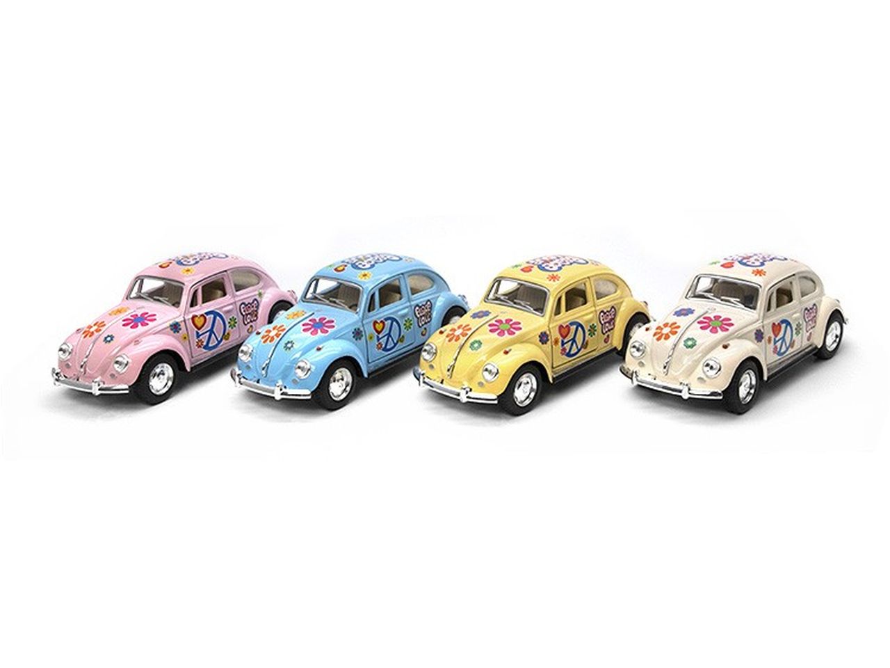 Auto volkswagen classic beetle con stampe