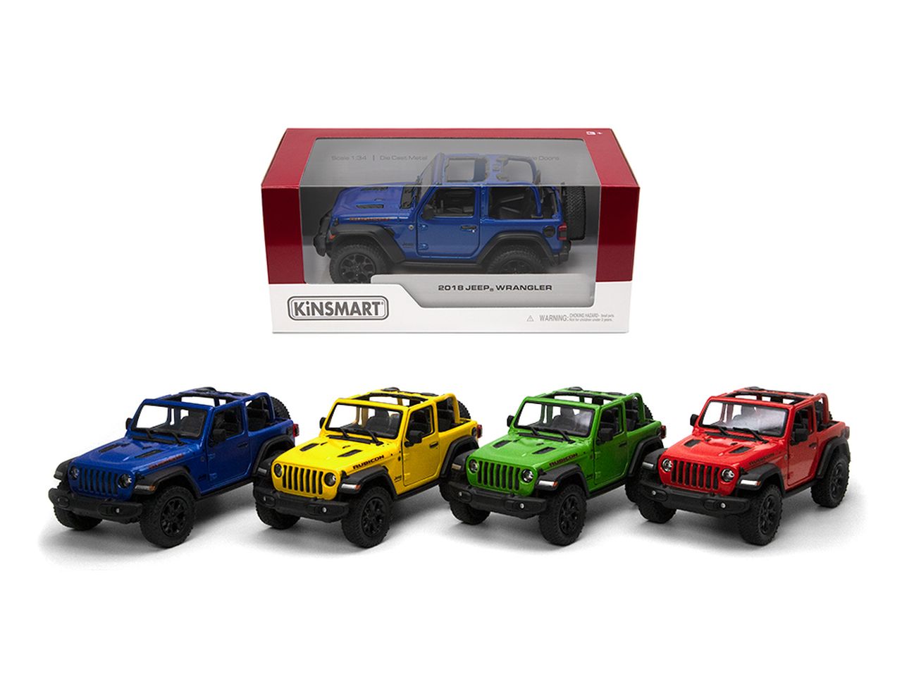 Auto jeep wrangler open top del 2018 modellino