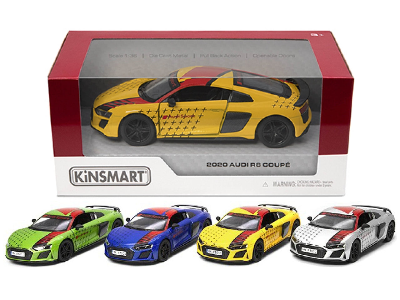Auto in scala 1:36 2020 audi r8 coupe' livery edition