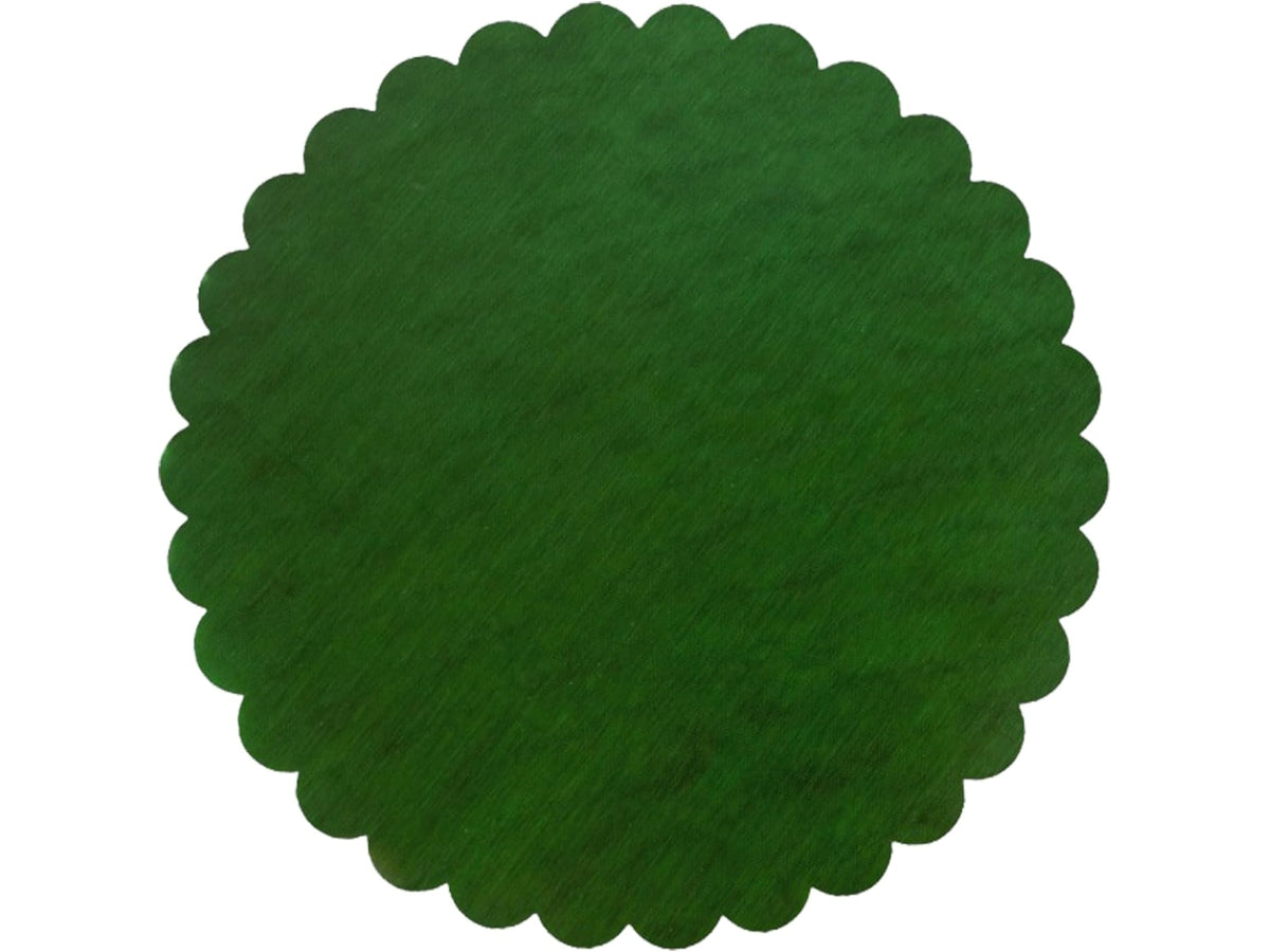 Velo fiore misura d.24cm colore verde - la confezione comprende 50 veli