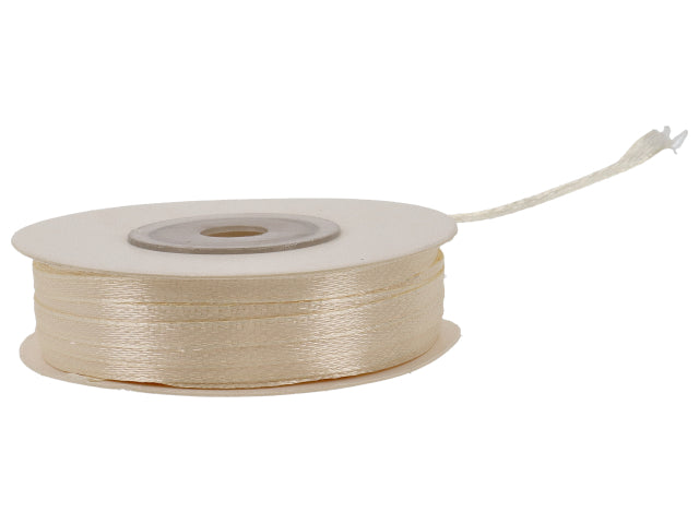 Doppio raso avorio 3mm 50mt. d0302