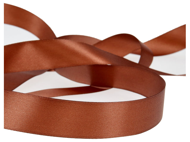 Doppio raso marrone 25mm 50mt. d2505