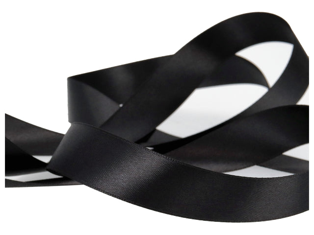 Doppio raso nero 25mmx50mt d2530