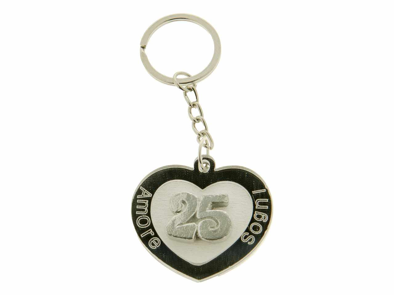 Porta chiavi flash cuore 25° 4,5cm.