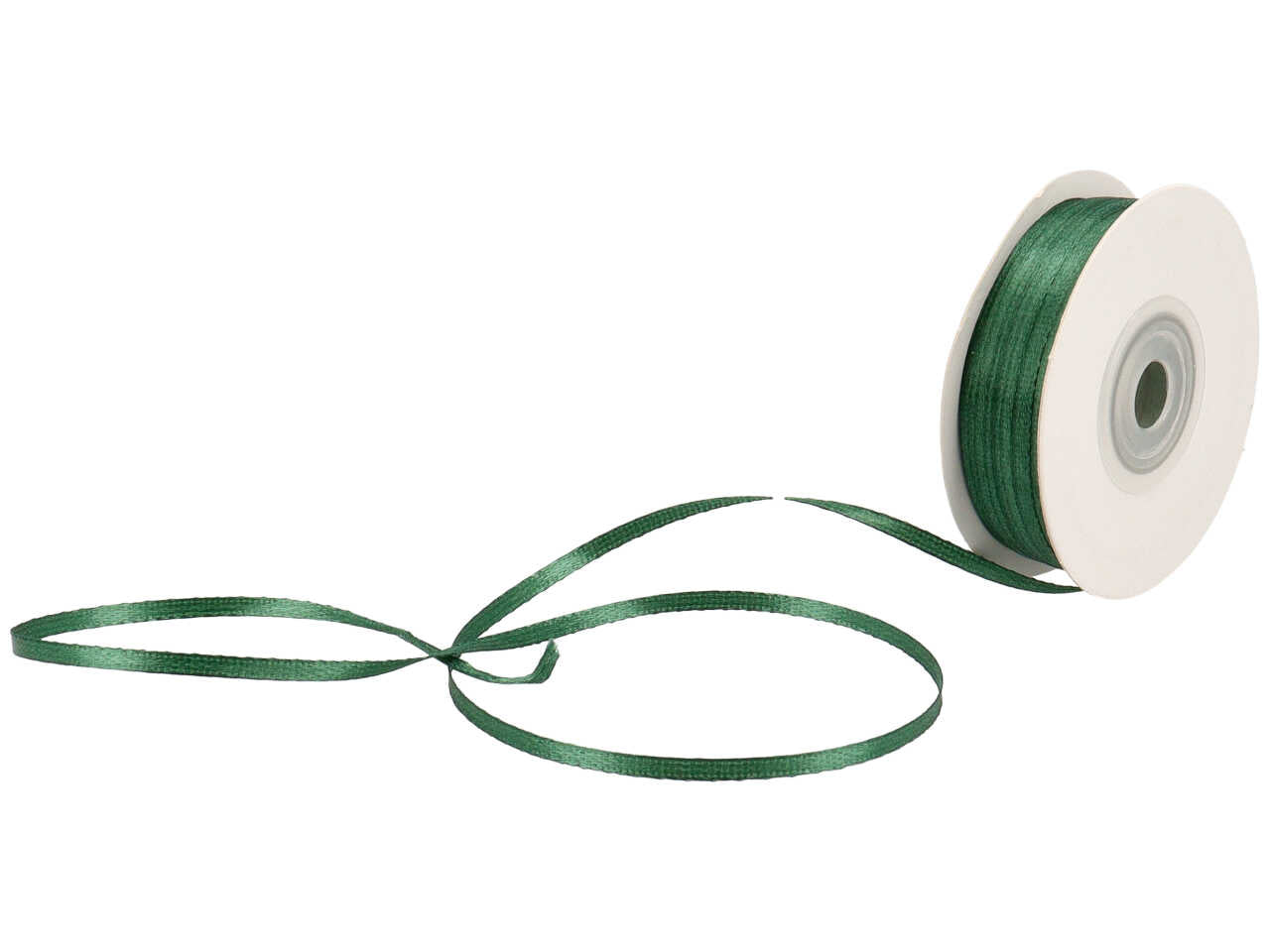 NASTRO DOPPIO RASO VERDE SMERALDO 3MMX50MT