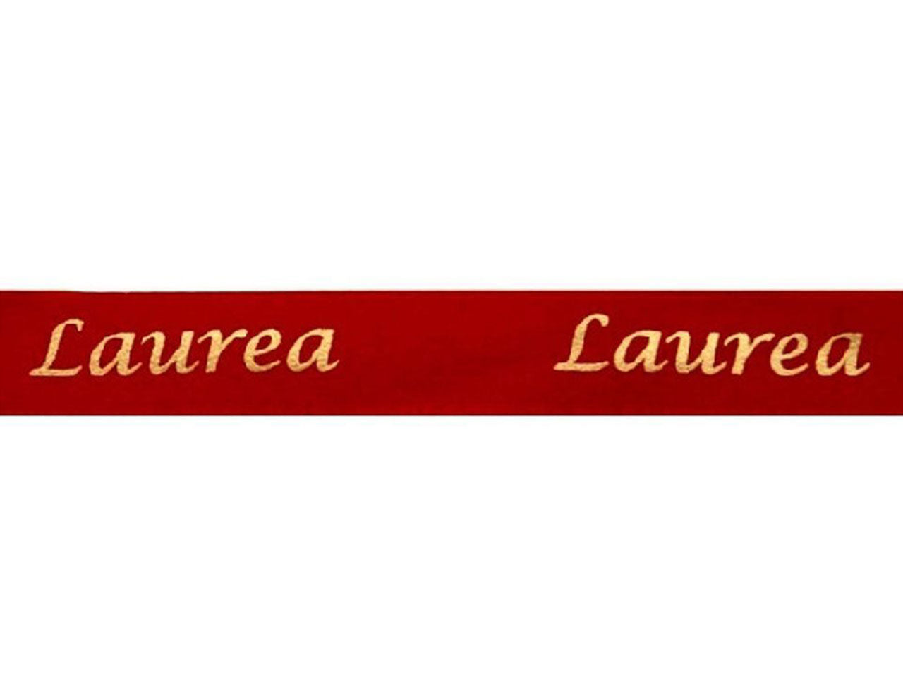 Nastro laurea rosso 10mm 25mt