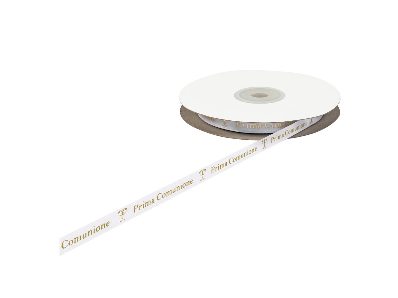 Nastro comunione bianco 10mmx25mt