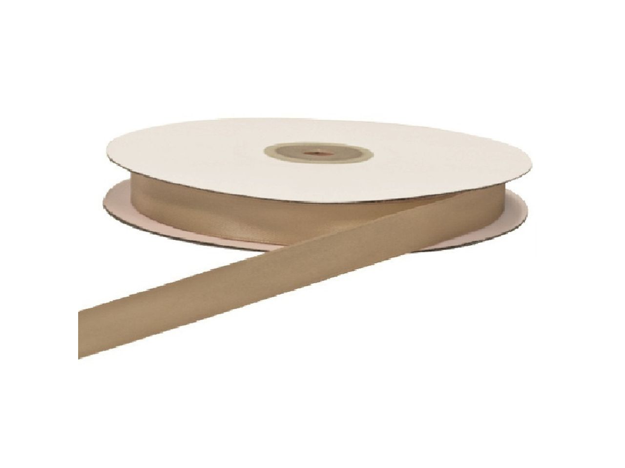 Nastro doppio raso colore tortora misura 40mmx50mt