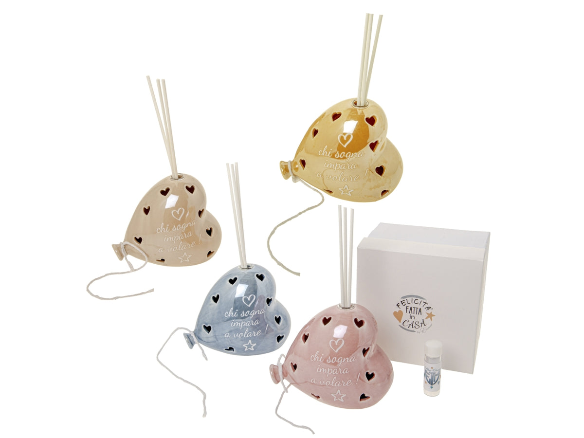 Volo balloon diffusore con led misura 11xh9cm in 4 assortimenti
