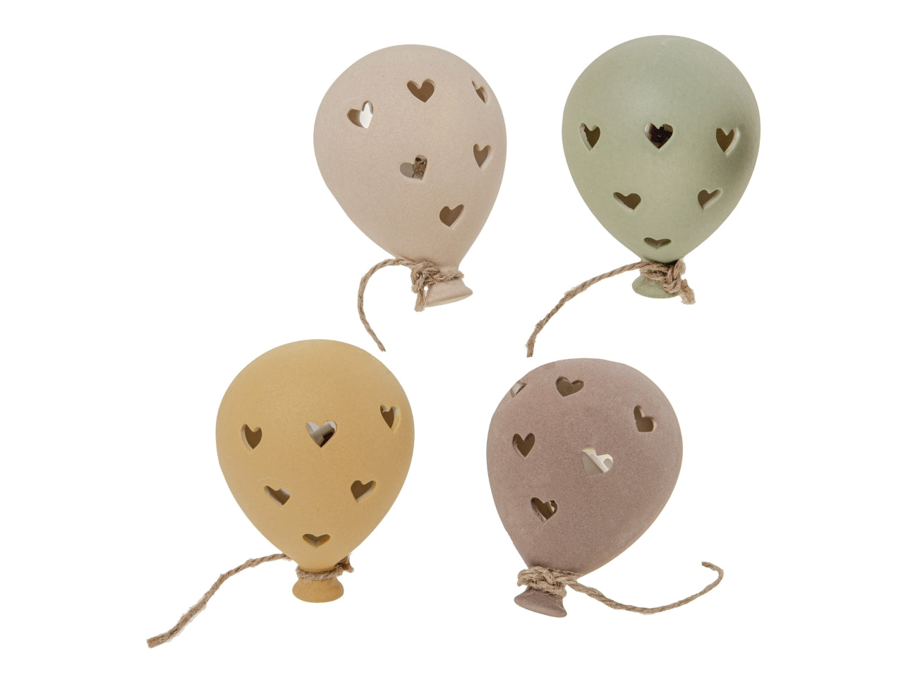Terra balloon con led misura 9cm in 4 assortimenti