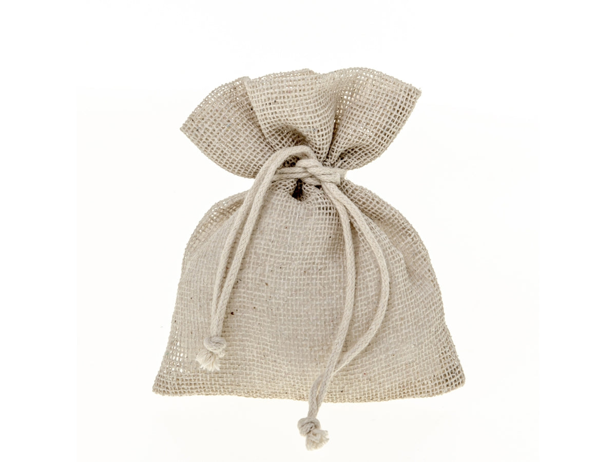 Sacchetto in poliestere naturale misura 10x12cm