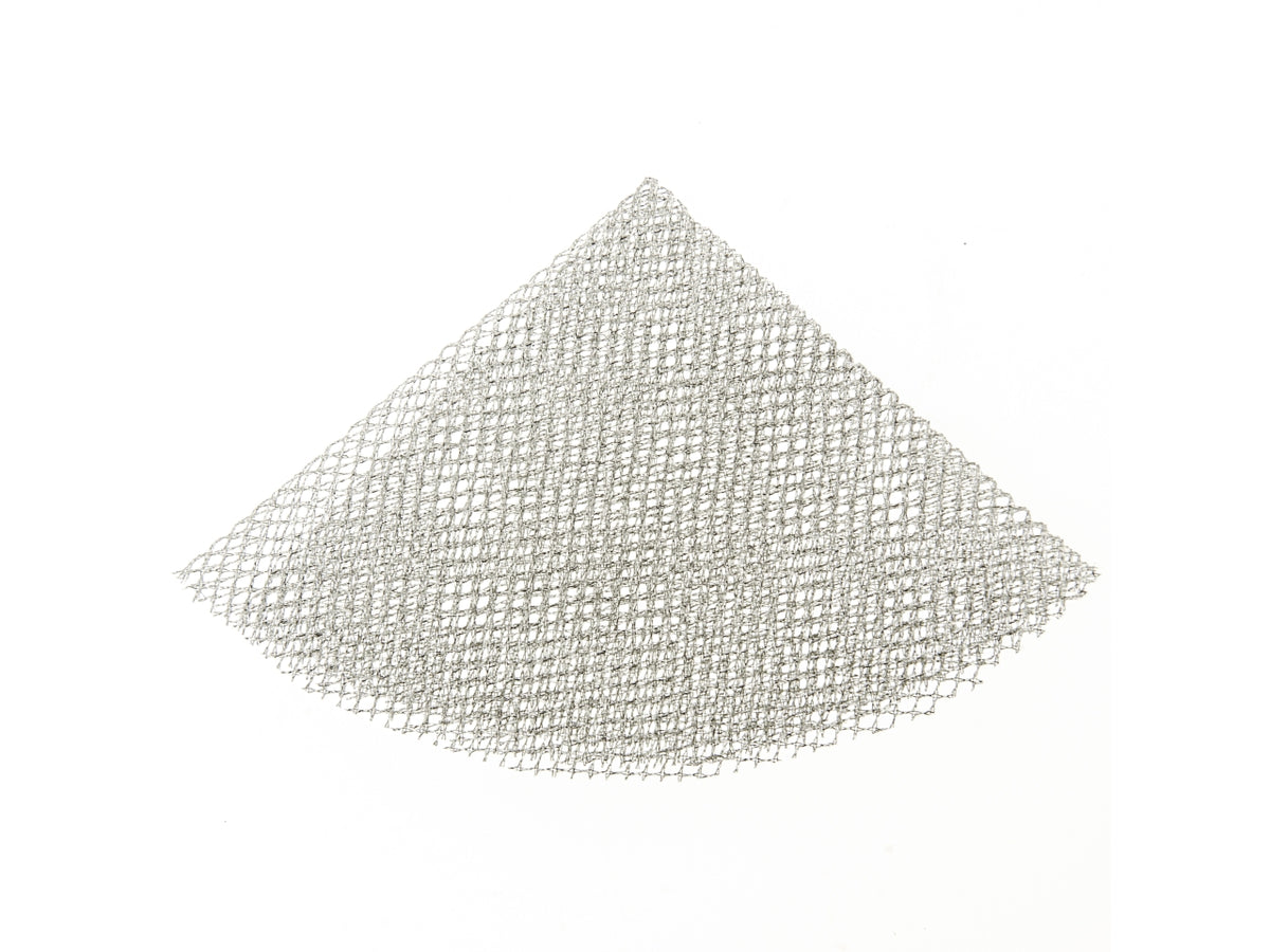 Metallic rete tonda misura d.24cm colore silver 50pz