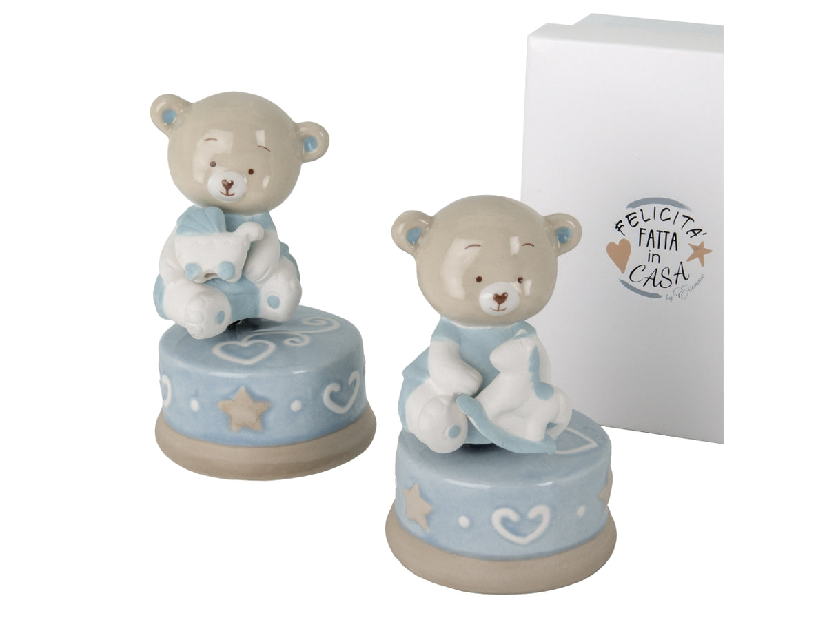Bibì carillon con orsetto celeste d8xh11cm 2 assortimenti
