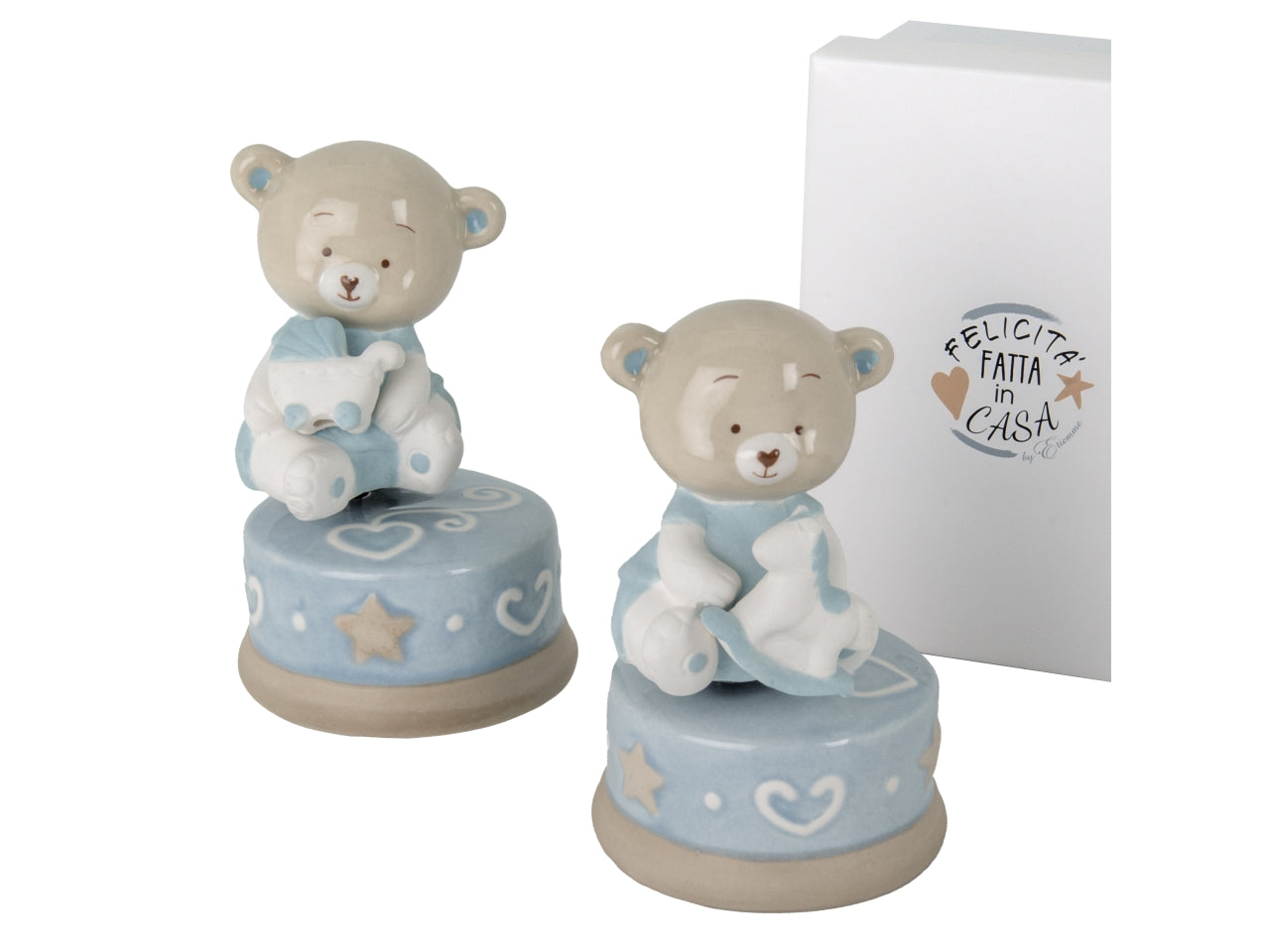 Bibì carillon con orsetto celeste d8xh11cm 2 assortimenti