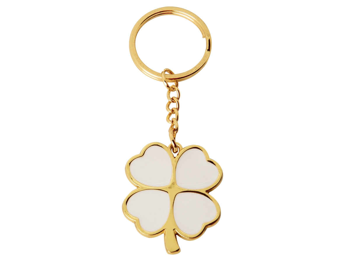 Zama portachiave quadrifoglio gold 4cm