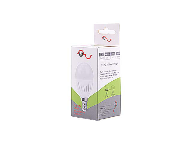 Lampada led sfera e14 9w bianco caldo