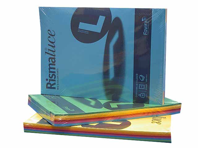 Risma fogli A3 Favini in colore assortiti 297x420mm 90gr