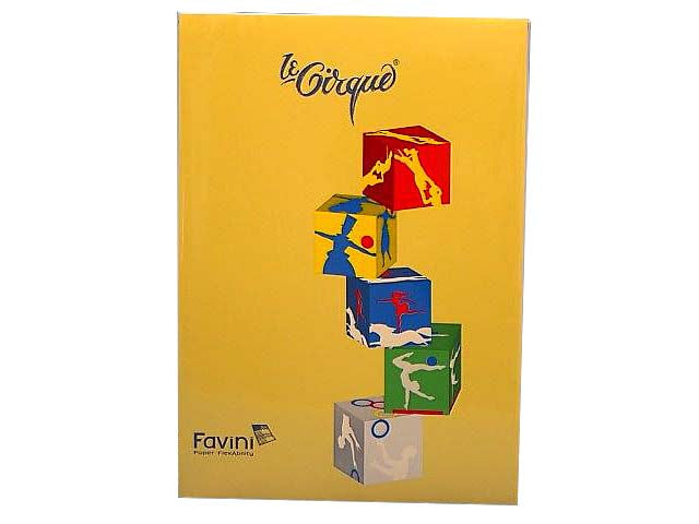 Risma fogli A4 Favini in colore giallo 210x297mm 80gr