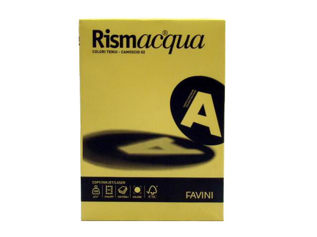 Risma fogli A4 Favini in colore camoscio 210x297mm 200gr