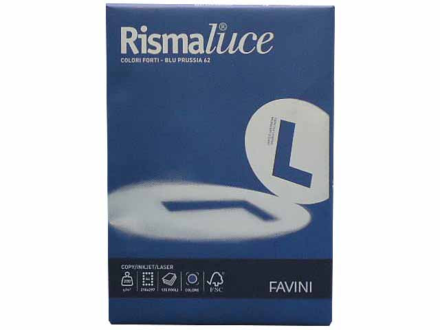 Risma fogli A4 Favini in colore blu 210x297mm 200gr