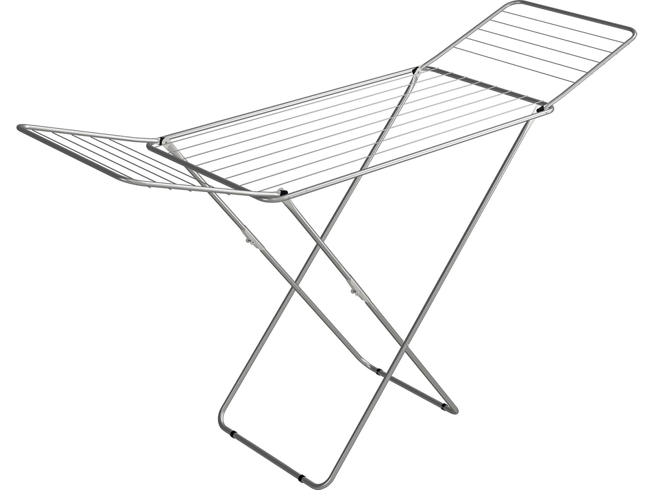 Stendibiancheria Jolly Da Pavimento, Stendino Con Piedi Antiscivolo, Spazio Stenditura 18 mt, Metallo, Per Interni, Acciaio 180 x 55 x 93 cm, 2.55 Kg - Gimi $