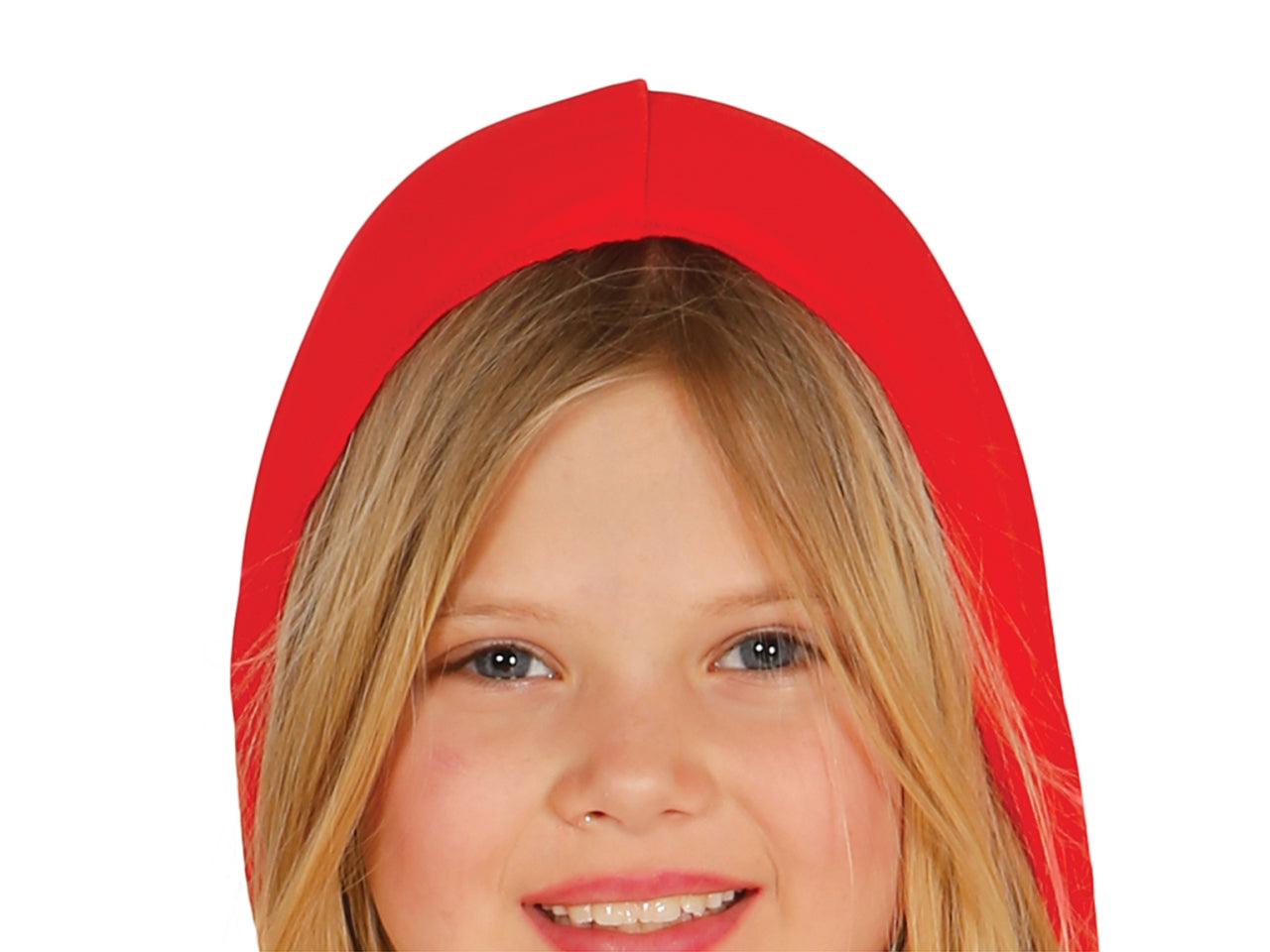 Costume ragazzina con cappuccio rosso 5-6 anni