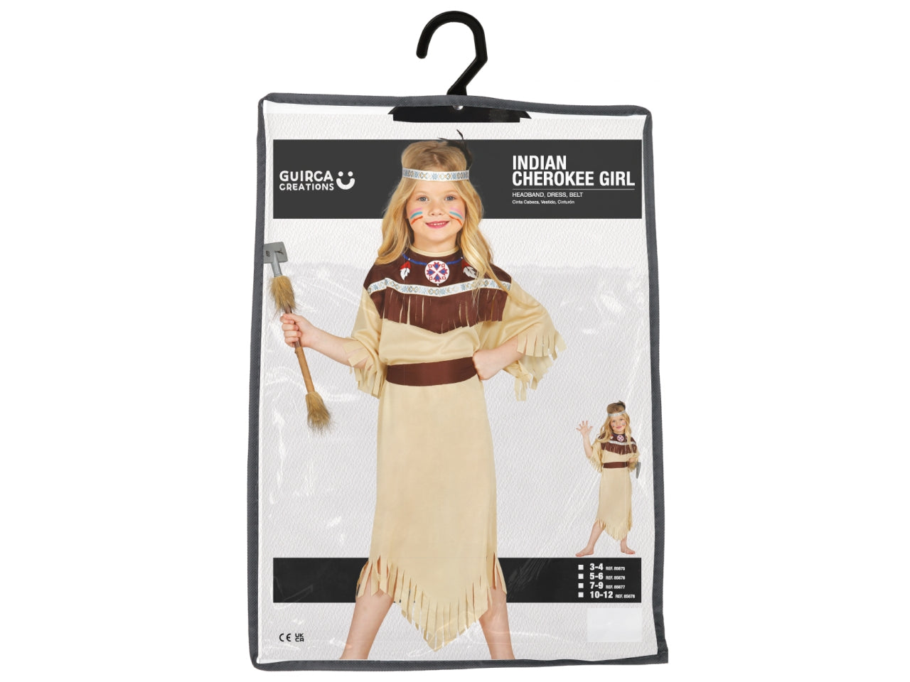 Costume indiana cherokee 5-6 anni