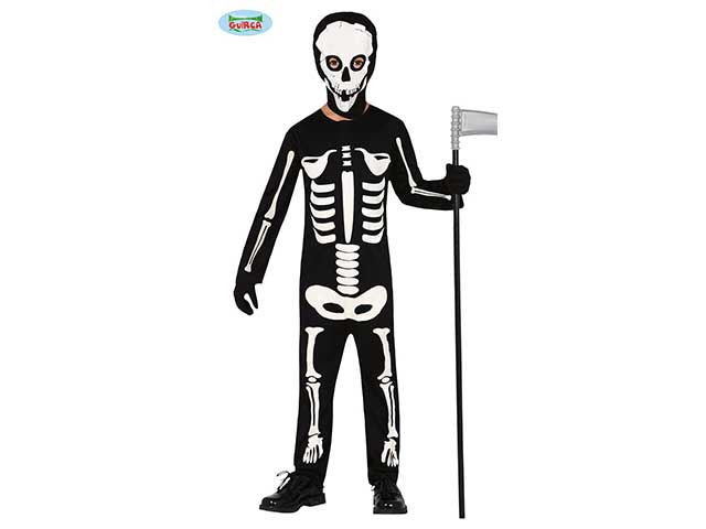 Costume scheletro 10/12 anni