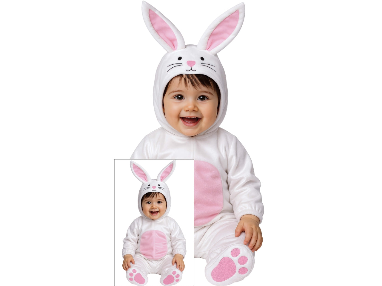 Costume baby coniglietto 18-24 mesi