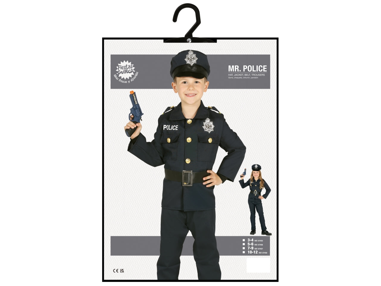 Costume poliziotto 3-4 anni