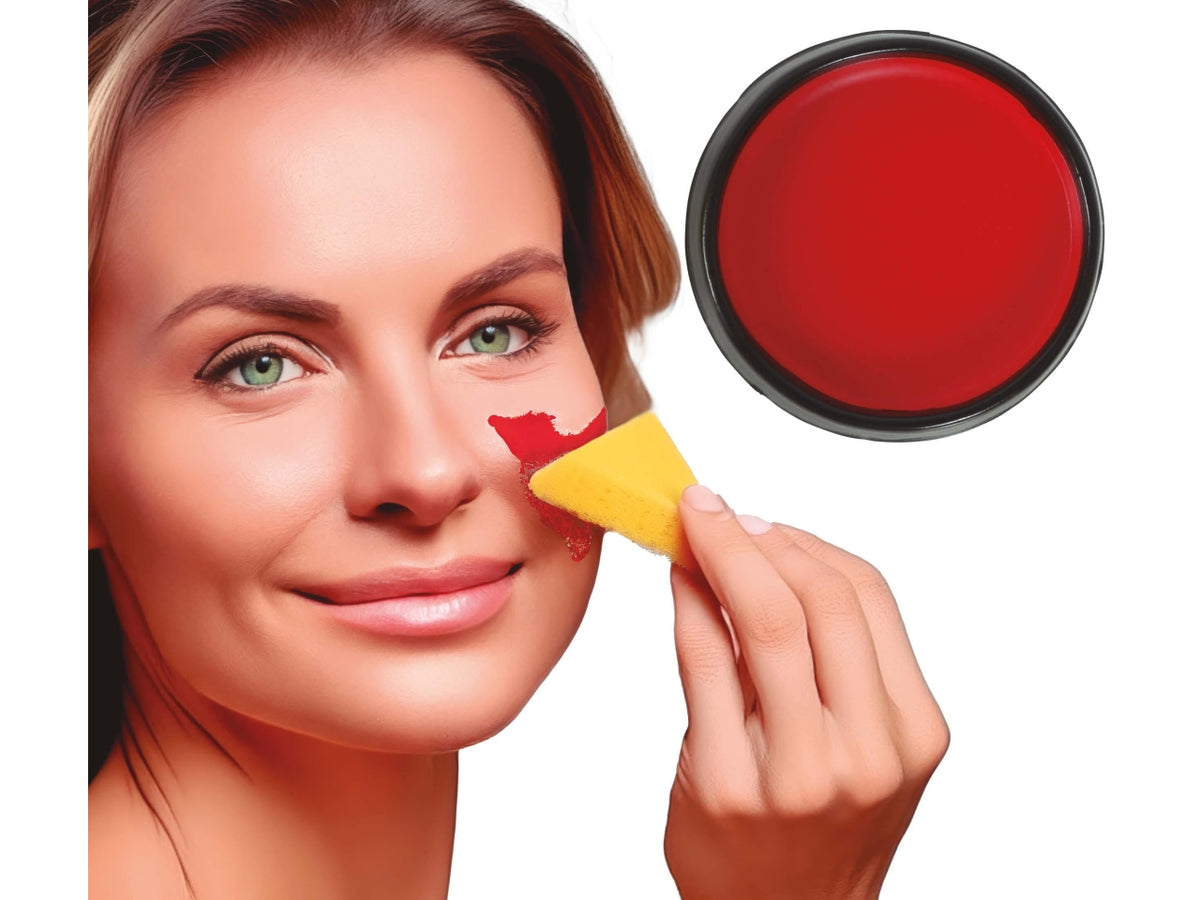 Trucco con spugnetta 9gr rosso