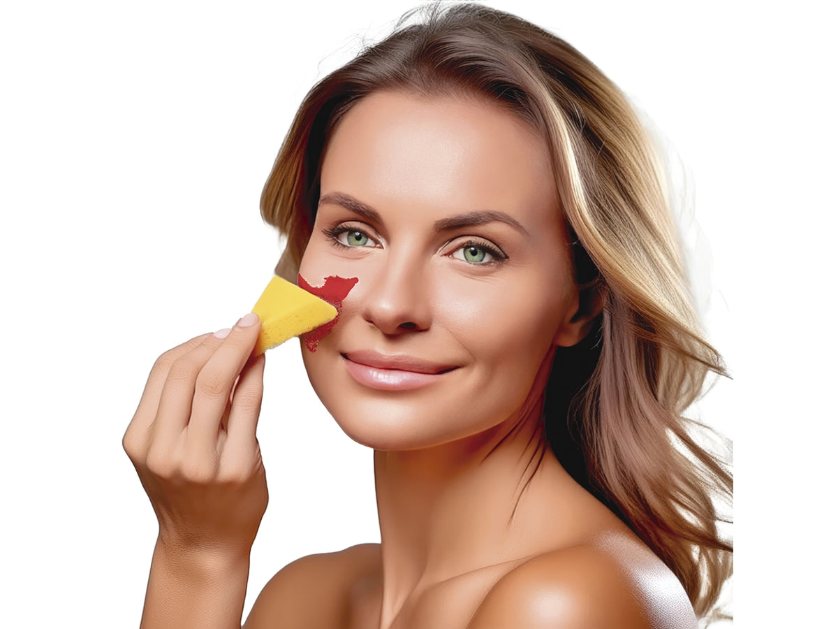 Trucco con spugnetta 9gr rosso